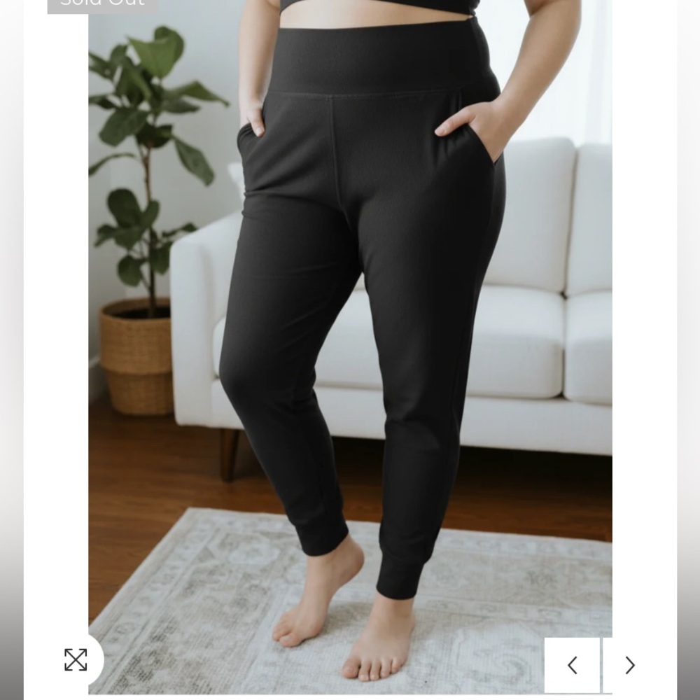 Prana Black Relaxed bamboo joggers